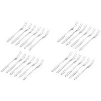 24 Pcs Dessert Forks,5.1 InchStainless Steel Mini Salad Fruit Fork Tasting Forks Cocktail Fork