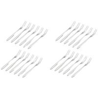 24 Pcs Dessert Forks,5.1 InchStainless Steel Mini Salad Fruit Fork Tasting Forks Cocktail Fork