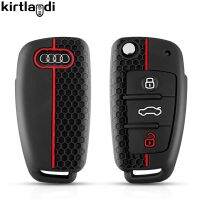 Silicone Car Key Cases Cover Fob For Audi A1 A3 A6 C5 C6 Q3 Q2 Q7 TT TTS R8 S3 S6 RS3 RS6 A4 Essories Keychain Portachiavi