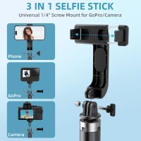 Xiaomi Mini Selfie Stick ขาตั้งศัพท์พร้อมรีโมทอัพเกรด Quadripod Design 40 "การควบคุมบลูทูธแบบชาร์จไฟได้แบบขยายได้