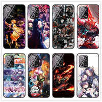 สำหรับ Redmi Note 12 Pro 5G/Note 12 Pro Plus อนิเมะ Demon Slayer: Kimetsu No Yaiba กระจกเทมเปอร์กันกระแทกแบบเต็มรูปแบบแข็งเคสโทรศัพท์ป้องกันของขวัญเคสโทรศัพท์ (รับสั่งทำ)