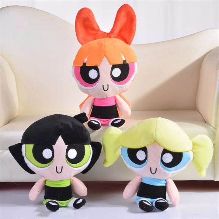 angchi-girls-toys-20cm-buttercup-cartoon-the-powerpuff-blossom-anime-plush-figure-the-powerpuff-plush-dolls-plush-pillows-buttercup-stuffed-toys