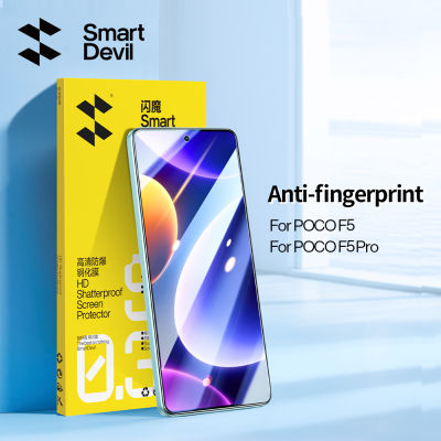 SmartDevil ฟิล์มกระจก Screen Protector for POCO F5 Redmi Note 12 Turbo POCO F5 Pro Xiaomi 13T Xiaomi 13T Pro Redmi K60 Ultra Non full screen Clear Anti-fingerprint Tempered Glass Film