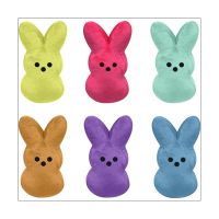 6Pcs 15CM Cute Animal Star Carrot Peep Bunny Doll for Kids Easter Decoration Plush Doll