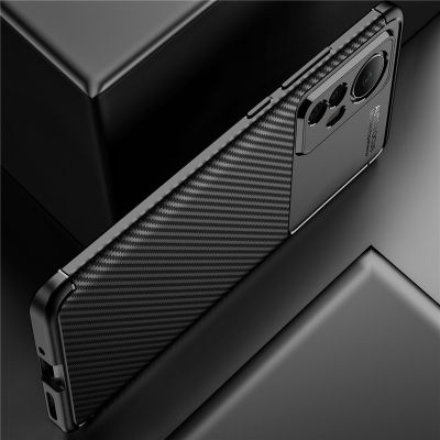 For Xiaomi Mi12 Mi 12 Pro Case Shockproof Carbon Fiber Silicone TPU Bumper Phone Case For Mi 12 Ultra Back Cover