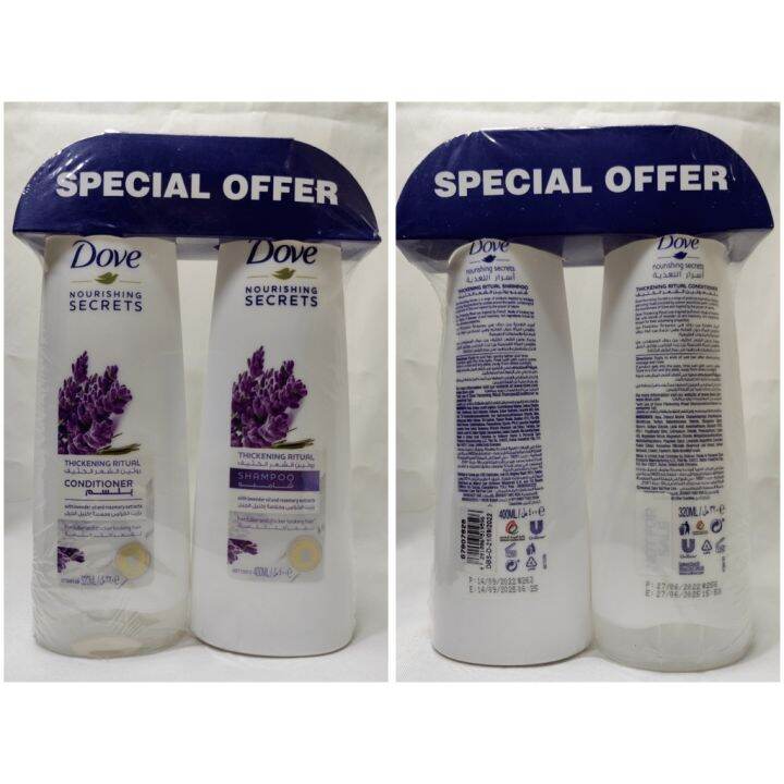 Dove Thickening Ritual Lavender Shampoo 400ml Conditioner 320ml Lazada Ph 4847