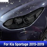 สำหรับ Kia Sportage 2015-2019ไฟหน้ารถภายนอกป้องกันรอยขีดข่วนด้านหน้าโคมไฟสี TPU ฟิล์มป้องกันอุปกรณ์ซ่อมสติ๊กเกอร์