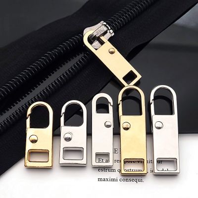☌▽ 5/10pcs Metal Universal Replacement Zipper Slider Remove Zipper Puller Zipper Repair Kit sewing accessories zippers for sewing