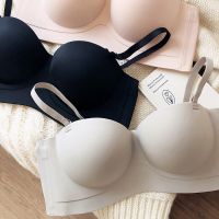 【jw】▨  Only A Bra Half Cup Push Up Adjustable Brassiere Seamless Strapless Woman Underwear Intimate