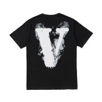 Classic Vlone Short-sleeved Female Couple Loose Street Hip-hop Big V Trend T-shirt Mens Cotton Round Neck 054