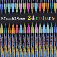 【cw】 Permanent Paint Markers Metallic - 6/24 Colors Aliexpress 1