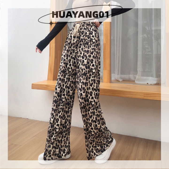 huayang01-2023-new-hot-fashion-lazlook-กางเกงขากว้างทรงหลวมเอวสูงสไตล์เกาหลีกางเกงตรงฮิปฮอปแฟชั่นฤดูร้อนใหม่ลำลอง