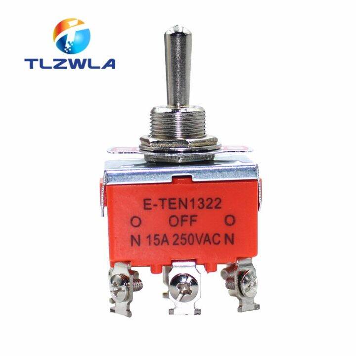 1PCS ETEN1322 Rocker Toggle Switch 6 Pin Head 3 Grade Switch Double Pole Double Throw Toggle