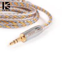 KBEAR 16 core Silver plated cable With 2.5/3.5 Earphone Cable For KB06 A10 C10 ZS10 ZST IM2 X6