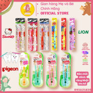Bàn Chải Tập Đánh Răng Cho Bé Nhật Bản EBISU HELLO KITTY LION PIGEON