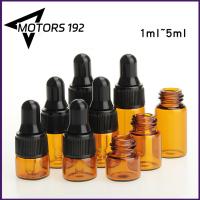 MOTORS-192 SHOP 10pcs 1/2/3/5ML แบบพกพา บ้านและการใช้ชีวิต อำพัน คอนเทนเนอร์ หยดเปล่า น้ำหอม ขวดน้ำมันหอมระเหย