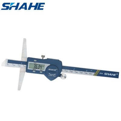 SHAHE เครื่องวัดความลึกเครื่องเวอร์เนียคาลิปเปอร์150มม. 6นิ้ว,เครื่องวัดความลึกดิจิตอลเวอร์เนียร์คาลิเปอร์สแตนเลสดิจิตอล