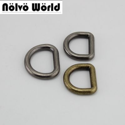 100pcs 10pcs 5.0 LINE Old silver 25mm inside bags alloy gold round D ring welded Hardware Accessories