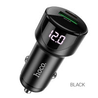 Hoco Z42 ที่ชาร์จในรถ ที่ชาร์จเสียบที่จุดบุหรี่  car charger พร้อมหน้าจอแสดงผล LED