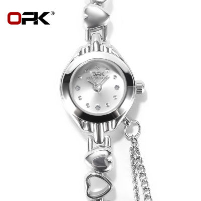 OPK นาฬิกาแฟชั่นสำหรับผู้หญิงขาย Now Original กันน้ำนาฬิกาควอตซ์ Love สายคล้อง