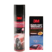 3M Waterless &amp; 08889LT ผลิตภัณฑ์ทำความสะอาดรถ กระจก และเคลือบกระจกรถยนต์