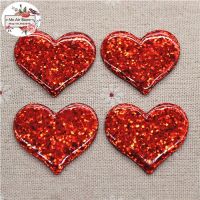 【Hot-Selling】 Noon Traders 10Pcs Shiny Biling Heart เรซิ่นแบนกลับ Cabochon Art Supply ตกแต่ง Charm Craft 30x36mm