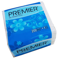 กระดาษเช็ดปาก PREMIER บรรจุ 200 แผ่น / ห่อ พร้อมส่งยกลัง (ุ60 ห่อ)