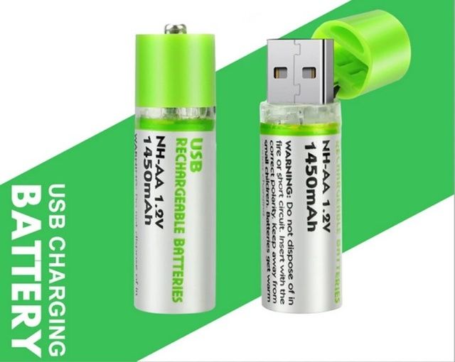 aa-battery-1-2v-1450mah-usb-rechargeable-ถ่านชาร์จ-aa-แบบ-usb-2-ก้อน-แพ็ค