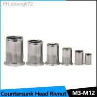 Countersunk Head Knurled Rivnut Pull RivetingThreaded Insert Rivet Nuts M3 M4 M5 M6 M8 M10 M12