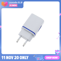 ?newdv2 อะแดปเตอร์ไฟ2A 5V แบบสองพอร์ต USB ที่ชาร์จไฟ LED แบบหยดน้ำสามารถใช้ได้กับโทรศัพท์ปลั๊กแบบยุโรป