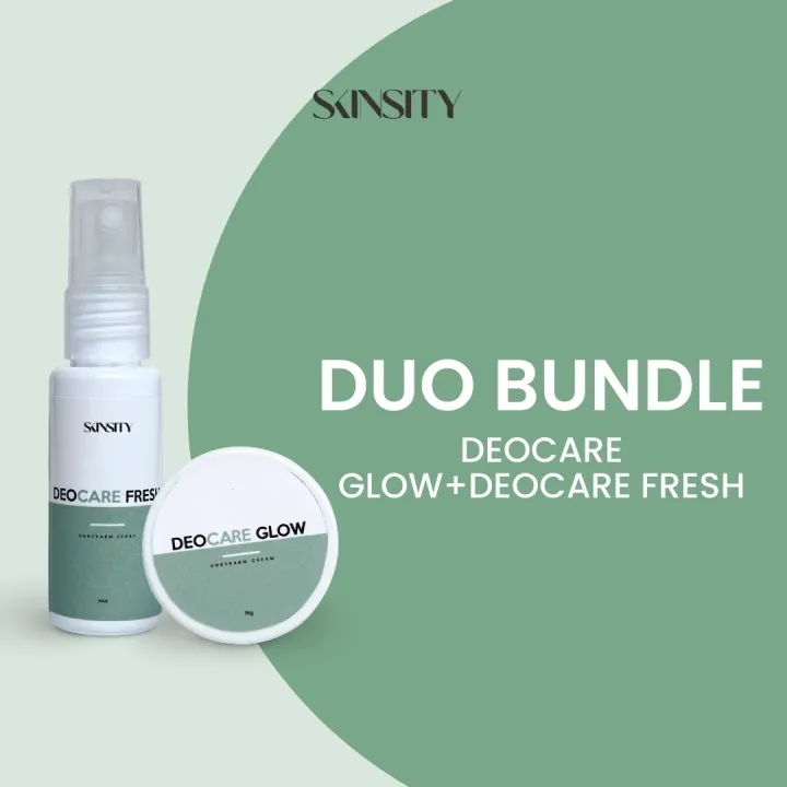 Skinsity Deocare Fresh 50mL & Deocare Glow 15G (Bundled) Whitening