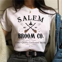 เสื้อยืดหวานแฟชั่นสำหรับผู้หญิง Salem พิมพ์ความงามเสื้อผ้า Graphic Tshirt Top การ์ตูน Lady Casual หญิง Tee เสื้อผ้าผู้หญิง