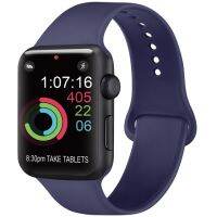 สายซิลิโคนสำหรับสายคาด Apple Watch 45มม. 44มม. 41มม. 40มม. 38มม. 42มม. สำหรับแอปเปิ้ลวอทช์ Ultra 8 7 6 SE 5 4 3 2 1 Band