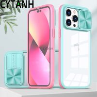 Degree Full Coverage Case For iPhone 14 Pro Max 14 Plus Slide Camera Lens Protection Phone Cover For iPhone 13 12 11 Full CYTANH Cases Covers