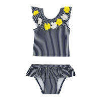 ชุดว่ายน้ำเด็กผู้หญิง mothercare navy striped tankini VC731