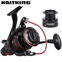 KastKing Sharky Baitfeeder III 12KGลากCarpรอกตกปลากับแกนม้วนพิเศษด้านหน้าและด้านหลังลากระบบน้ำจืดSpinning Reel