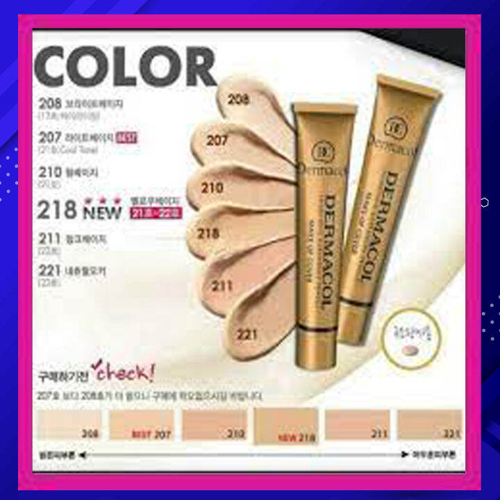 รับประกันของแท้-dermacol-เดอมาโคล-รองพื้นปกปิดขั้นเทพ-รองพื้นลบรอยสัก-30g-กลบเนียนทุกอย่าง-ฝ้า-กระ-รอยสิว-รอยแตกลาย-จุดด่างดำ-ปาน