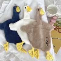 Cute Duck Hand Towel Quick Dry Cleaning Cloths for Kitchen Bathroom Cartoon Absorbent Towel Household Soft Washcloth Dish Cloth  Towels