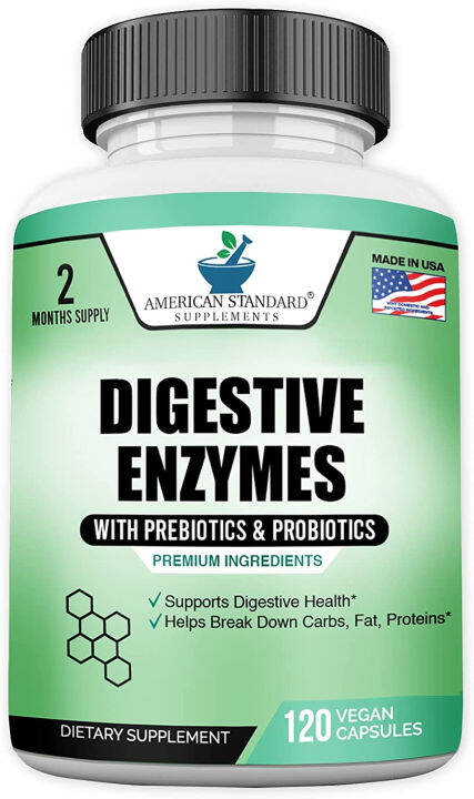 American Standard Supplements Digestive Enzymes Plus Probiotics ...