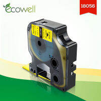 Ecowell เข้ากันได้18056สำหรับ Dymo Rhino 4200,5000,6000เครื่องทำฉลากสำหรับ18056ท่อหดความร้อนอุตสาหกรรมเทปฉลากความยาว1.5เมตร