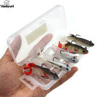 Studyset IN stock 5pcs/pack Fish Lure Set With Storage Box 9.3g/14g Soft Fishing Bait