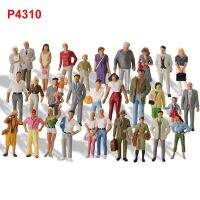 Evemodel 30 ชิ้น Poses โมเดลรถไฟ 1:43 O Scale ทั้งหมดยืนทาสีตัวเลขผู้โดยสารคนรุ่นรถไฟ P4310