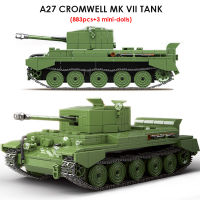 WW2ทหารถังอาคารบล็อก Churchill ทหารราบถัง A27 Cromwell MK VII รุ่นอิฐเด็กของขวัญของเล่นสำหรับเด็ก S