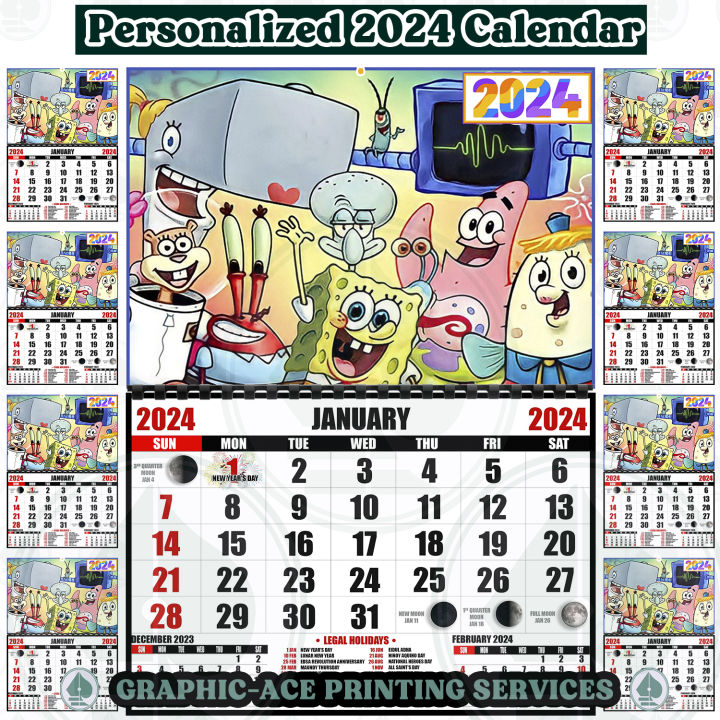 Spongebob Design 2024 WALL Calendar Lazada PH   1728aac8f6073242df98a62541aed30b  720x720q80 