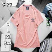 [พร้อมส่ง?] เสื้อยืดแขนสั้นผู้หญิง เสื้อคอกลม ออกกำลังกายใส่ลำลอง 20 สี ?‍♂️?‍♀️