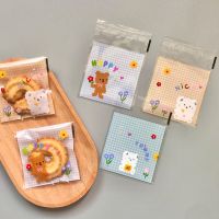 【DT】 hot  100pcs/lot Bear Three In One Cake Gift OPP Bags Plastic Self-adhesive Candy Cookies Biscuits Packaging Bags Baby Party Supplies