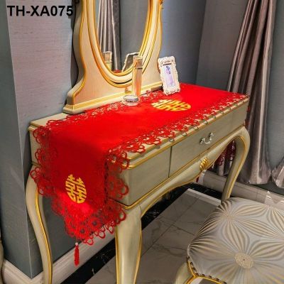 Wedding toilet happy character wedding red cloth decoration romantic the new
