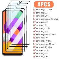 อุปกรณ์ป้องกันหน้าจอสี่คลุมทั้งหมดสำหรับ Samsung S22 S21 S20 FE 5ก. A72 A52 A04 A73 A53 A23 A13 5ก.