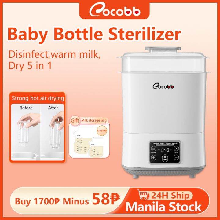 COCOBB 5 In1 Baby Bottle Sterilizer And Dryer Large Capacity Milk