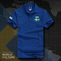 【CC】♨✒  Sweden Sverige Swedish Swede polo shirts men short sleeve white brands printed for country 2017 nation team new